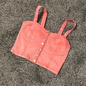 Forever 21 denim style crop top